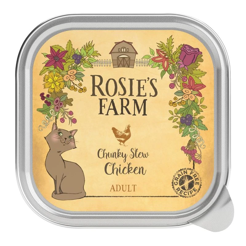 Rosie's Farm Adult Saver Pack Trays 48 x 100g Adult Fisherman's Medley with Salmon, Chicken & Shrimp Rosie's Farm Adult Saver Pack Trays 48 X 100g Adult Fisherman's Medley With Salmon, Chicken & Shrimp -Zooplus Store 106315 pla rosie sfarm cats chicken 100g 5 2