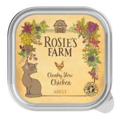 Rosie's Farm Adult Saver Pack Trays 48 X 100g Adult Farmer's Hash With Lamb & Chicken -Zooplus Store 106315 pla rosie sfarm cats chicken 100g 5