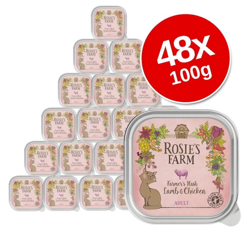 Rosie's Farm Adult Saver Pack Trays 48 x 100g Adult Fisherman's Medley with Salmon, Chicken & Shrimp Rosie's Farm Adult Saver Pack Trays 48 X 100g Adult Fisherman's Medley With Salmon, Chicken & Shrimp -Zooplus Store 106405 pla rosie sfarm cats lamb chicken 100g 1 8 2