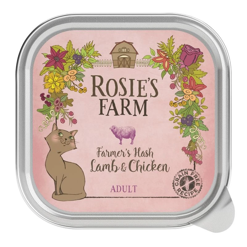 Rosie's Farm Adult Saver Pack Trays 48 x 100g Adult Fisherman's Medley with Salmon, Chicken & Shrimp Rosie's Farm Adult Saver Pack Trays 48 X 100g Adult Fisherman's Medley With Salmon, Chicken & Shrimp -Zooplus Store 106405 pla rosie sfarm cats lamb chicken 100g 4 2