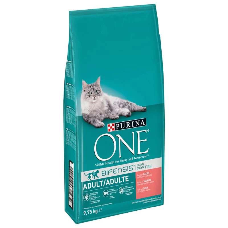 PURINA ONE Adult Salmon & Whole Grains Dry Cat Food 9.75kg PURINA ONE Adult Salmon & Whole Grains Dry Cat Food 9.75kg -Zooplus Store 112116 pla purina one lachs vollkornreis 9 75kg 4 1