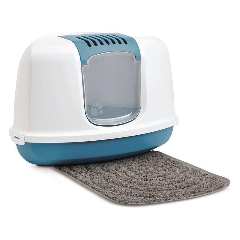 Savic Nestor Corner Litter Box Light Grey/ White Savic Nestor Corner Litter Box Light Grey/ White -Zooplus Store 118696 savic katzentoilette nestor corner hs 07 0