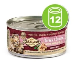 Carnilove Kitten 12 X 100 G Kitten Pack Turkey, Salmon