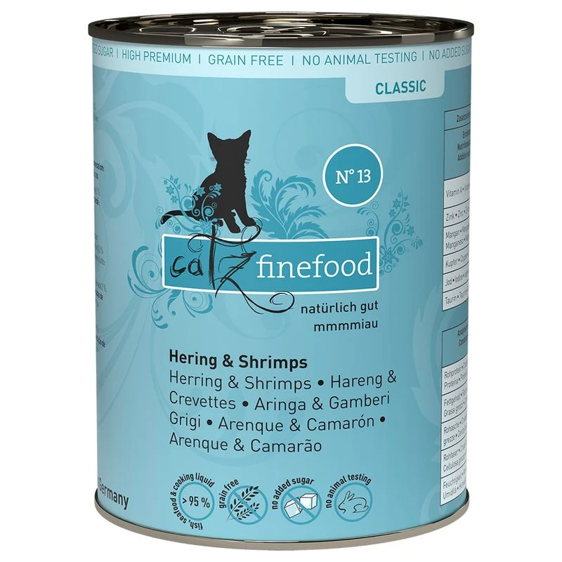 catz finefood Can 6 x 400g Lamb & Rabbit Catz Finefood Can 6 X 400g Lamb & Rabbit -Zooplus Store 172200 pla petsnature catzfinefood heringshrimps 400g hs 01 8 6