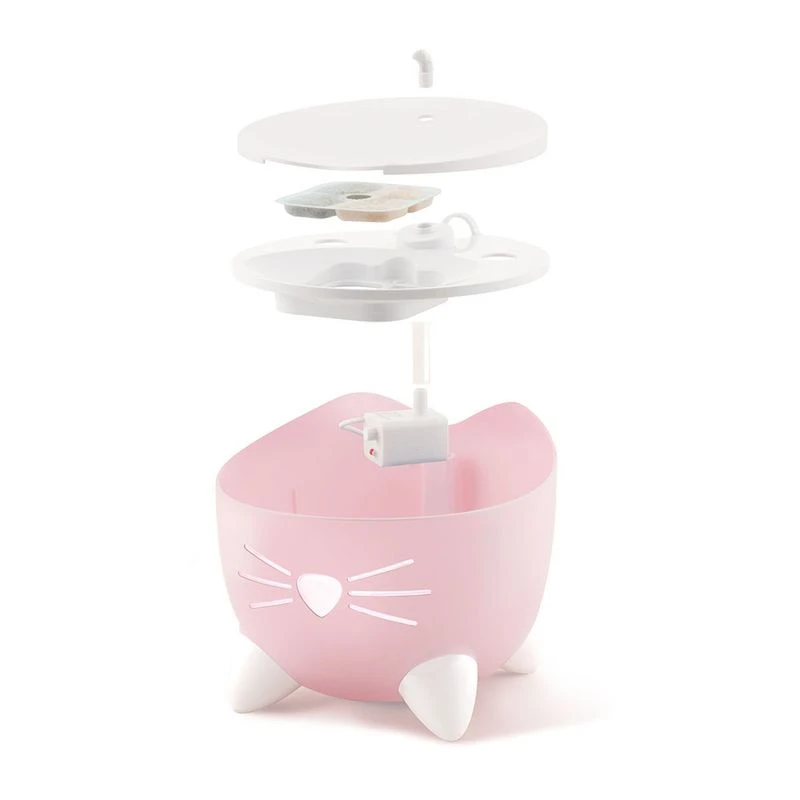 Catit PIXI Pink Drinking Fountain Drinking Fountain (2.5 Litres) Catit PIXI Pink Drinking Fountain Drinking Fountain (2.5 Litres) -Zooplus Store