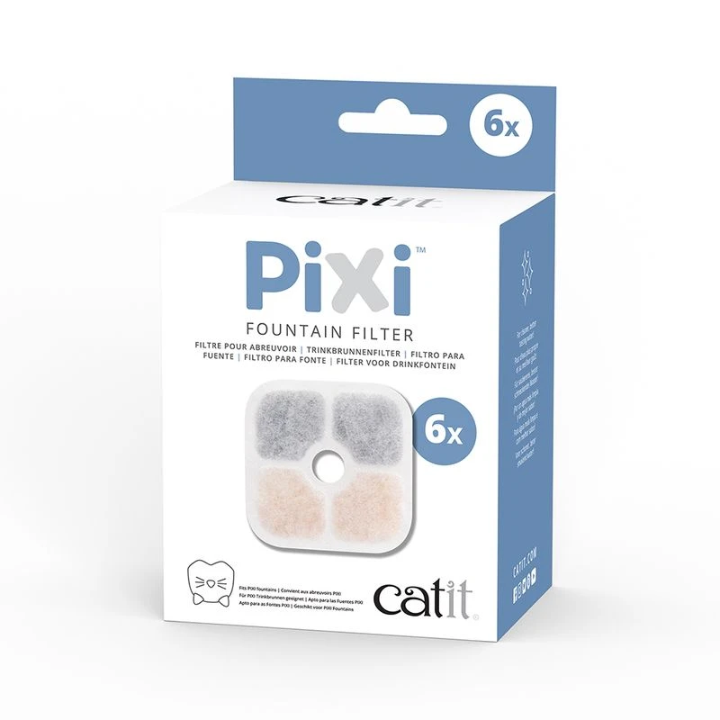 Catit PIXI Pink Drinking Fountain Accessories: 6 x Replacement Filters (WITHOUT drinking fountain) Catit PIXI Pink Drinking Fountain Accessories: 6 X Replacement Filters (WITHOUT Drinking Fountain) -Zooplus Store 187698 pla hagencontainer catit pixi ersatzfilter 6stck hs 01 3 1