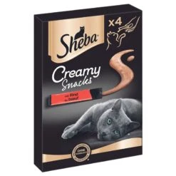 Sheba Creamy Snacks Saver Pack Salmon (20 X 12g) -Zooplus Store 190473 pla sheba creamy snacks 4x12g rind hs 01 3 2