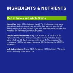 PURINA ONE Indoor Formula Turkey & Whole Grains Dry Cat Food Economy Pack: 2 X 1.4kg 7 PURINA ONE Indoor Formula Turkey & Whole Grains Dry Cat Food Economy Pack: 2 X 1.4kg -Zooplus Store 195931 ingredients min 2 2
