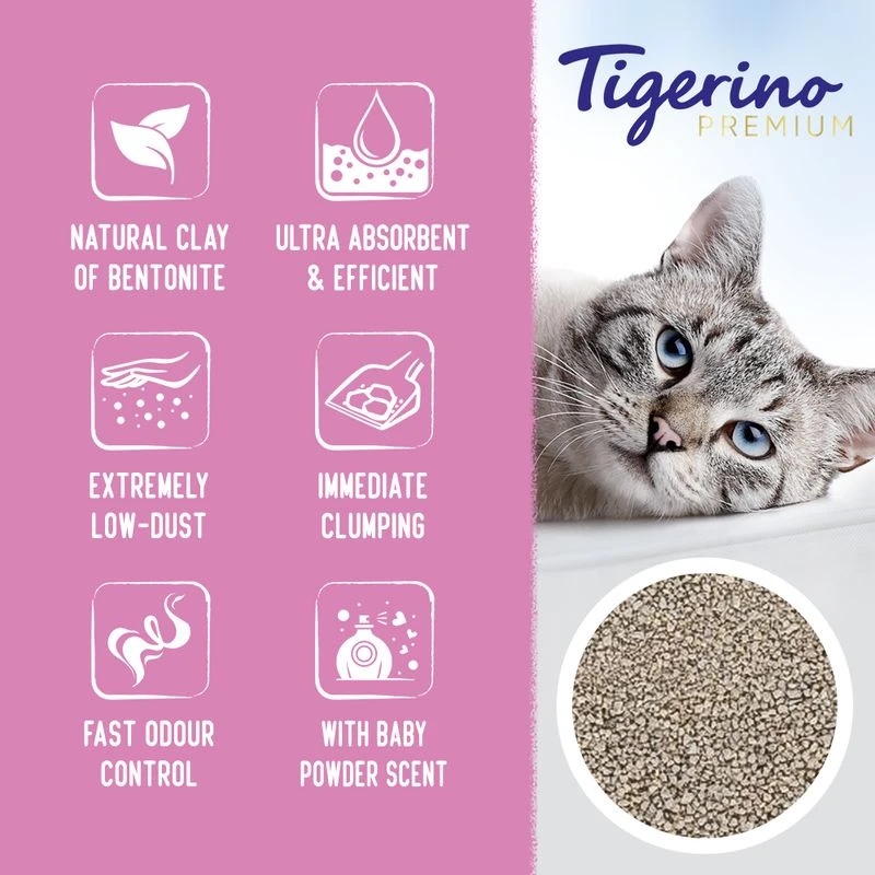 Tigerino Premium Cat Litter Trial Pack Sensitive - Unscented (6kg) Tigerino Premium Cat Litter Trial Pack Sensitive - Unscented (6kg) -Zooplus Store