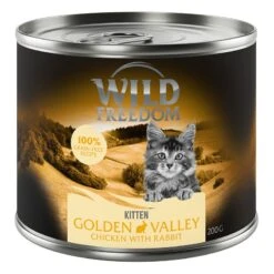 Wild Freedom Kitten Saver Pack 12 X 200g Mixed Pack (3 Varieties) -Zooplus Store 2023 09 wildfreedom golden valley kitten 200g 1000x1000 7