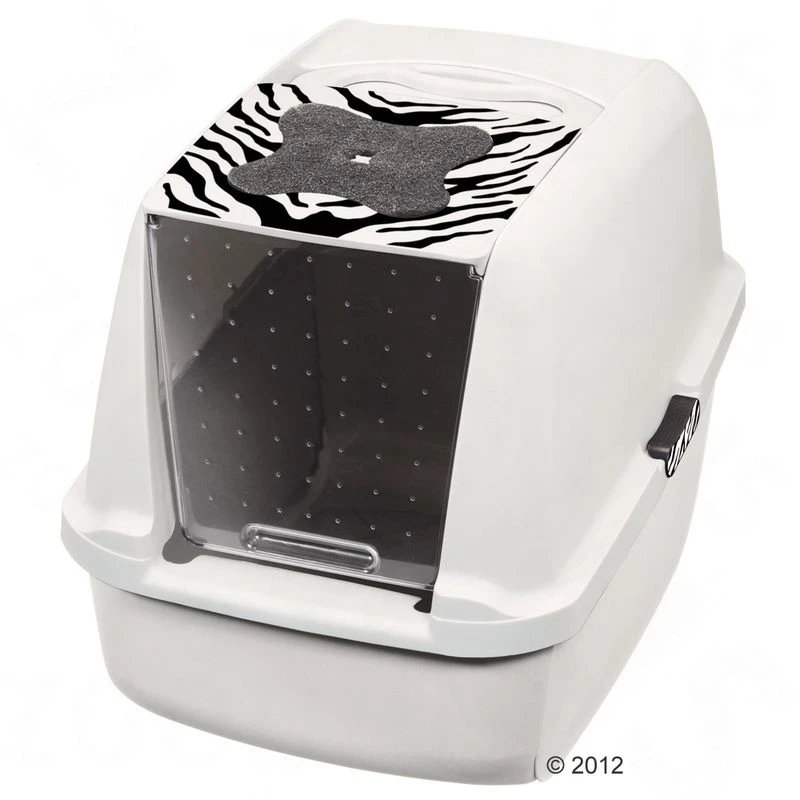 Catit Jumbo Litter Box – White Tiger White with Tiger Print Catit Jumbo Litter Box – White Tiger White With Tiger Print -Zooplus Store 231511 hagen catit white tiger1 01 2012 7