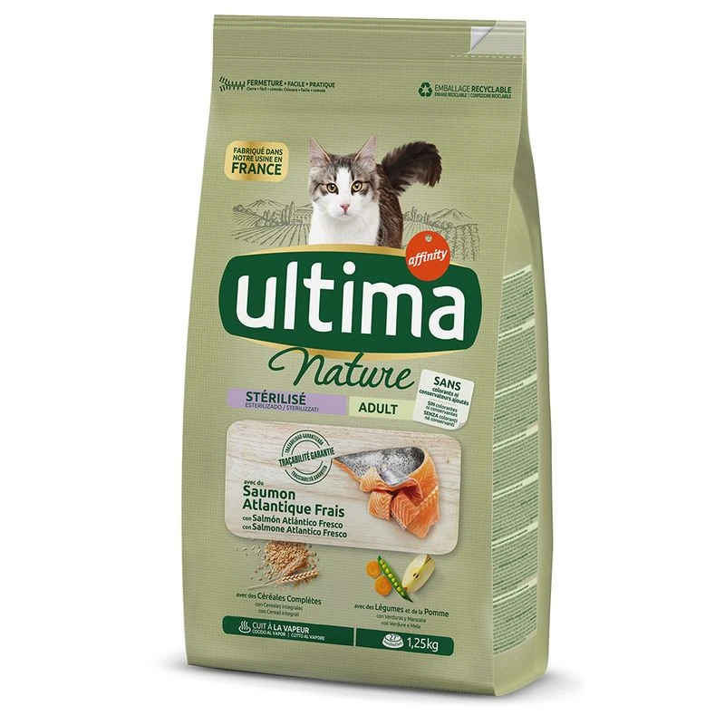 Ultima Nature Sterilised - Salmon 1.25kg Ultima Nature Sterilised - Salmon 1.25kg -Zooplus Store 246897 pla ultima nature sterilized lachs hs 01 5 1