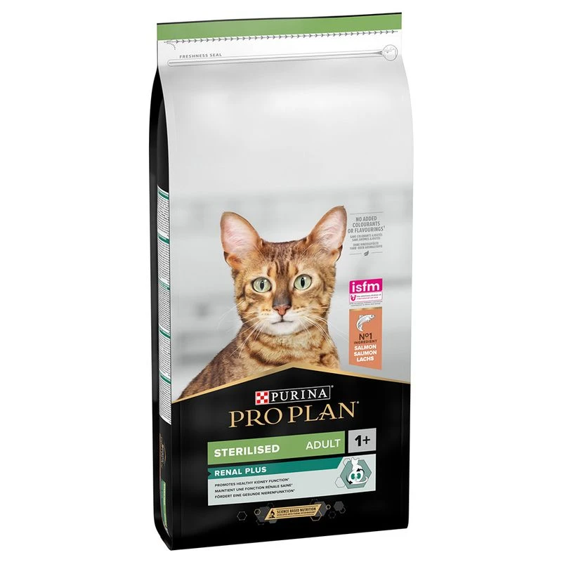 PURINA PRO PLAN Sterilised Adult Renal Plus - Salmon 3kg -Zooplus Store 256499 pla nestle purina proplan sterilised reichlachs 14kg hs 01 1 2