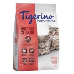 Tigerino Performance Multi-Cat XL-Grain Cat Litter - Baby Powder Scent 12 Litre