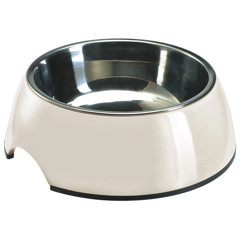 HUNTER melamine bowl white, with stainless steel inlet Economy set 2 x 160 ml, diameter 11 cm HUNTER Melamine Bowl White, With Stainless Steel Inlet Economy Set 2 X 160 Ml, Diameter 11 Cm -Zooplus Store 26939 pla hunter melamin napf wei hs 01 3