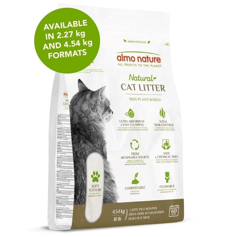 Almo Nature Cat Litter 2.27kg Almo Nature Cat Litter 2.27kg -Zooplus Store 280296 79909 almo nature natural soft katzenstreu hs 08 01 6 6