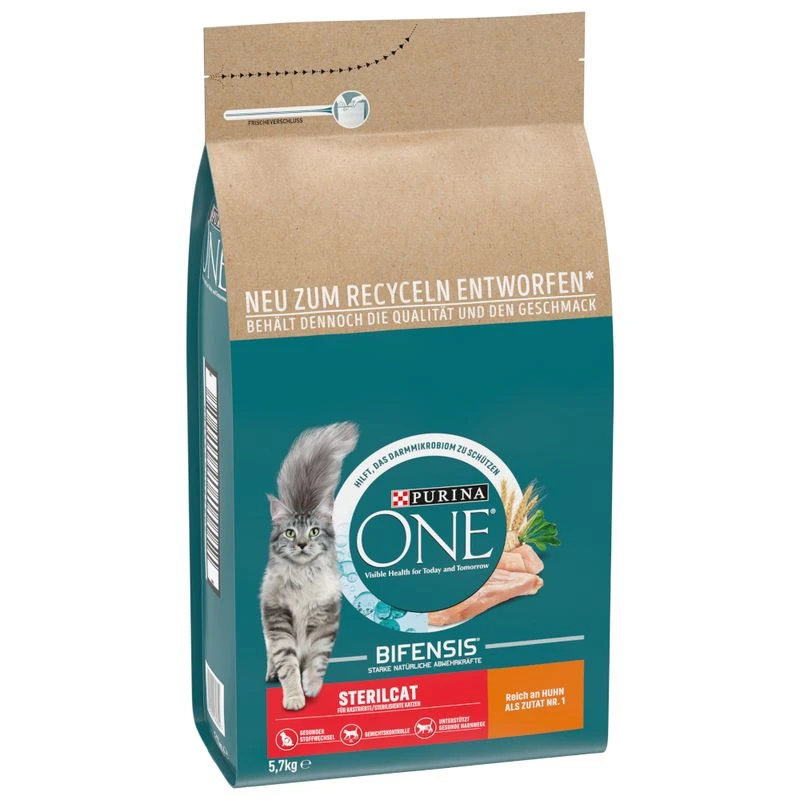 PURINA ONE SterilCat Chicken 5.7 Kg -Zooplus Store 288896 pla nestle purina one sterilcat mit huhn hs 01 2 1