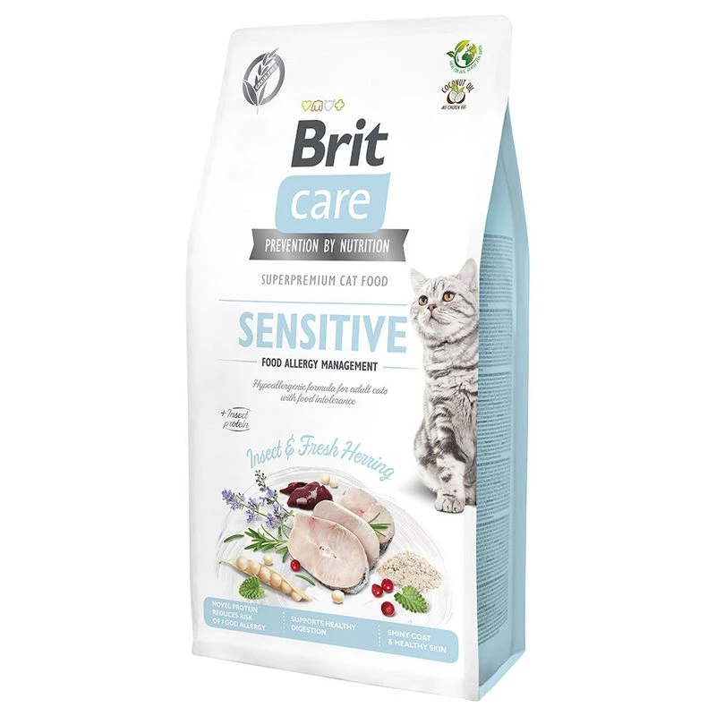 Brit Care Cat Grain-Free Insect Food Allergy Management 7 kg Brit Care Cat Grain-Free Insect Food Allergy Management 7 Kg -Zooplus Store 295096 pla britcare cat grainfree insect food allergy management 7kg hs 01 8