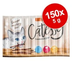 Catessy Sticks Super Saver Pack 150 X 5g With Rabbit & Turkey -Zooplus Store 296000 catessysticks poultryliver 150x5g hs 02 8