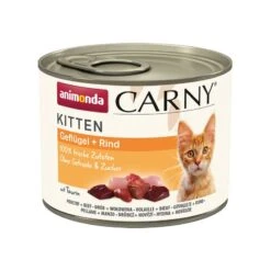 Animonda Carny Kitten Saver Pack 24 X 200g Poultry Cocktail 2 Animonda Carny Kitten Saver Pack 24 X 200g Poultry Cocktail -Zooplus Store 311397 pla animonda carny kitten gefluegel rind 200g hs 1 1 2 4