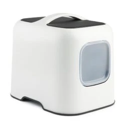 Rotho MyPet BIALA Cat Litter Tray Set: Litter Scoop With Holder + 4 Bag Rolls -Zooplus Store 334598 mypet katzentoilette biala weiss hs 02 8