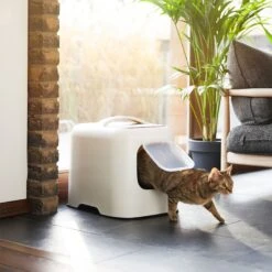 Rotho MyPet BIALA Cat Litter Tray Set: Litter Scoop With Holder + 4 Bag Rolls -Zooplus Store 334598 mypet katzentoilette biala weiss hs 12 2