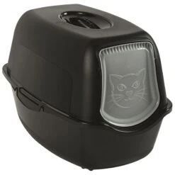 Rotho MyPet Eco BAILEY Cat Litter Tray Black