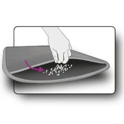 Flamingo Mat For Cat Toilets Matz Black 3 Flamingo Mat For Cat Toilets Matz Black -Zooplus Store 348796 flamingo vorleger katzentoiletten matz hs 03 6