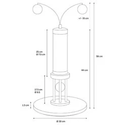 Flamingo Scratching Post Lia Grey -Zooplus Store 348897 flamingo kratzstamm lia hs 03 0