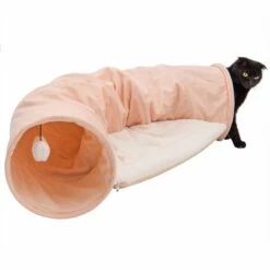 TIAKI Corduroy Cat Tunnel 105 X 30 X 60cm (L X W X H) -Zooplus Store 351496 corduroy cat tunnel fg 0417 7