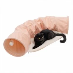 TIAKI Corduroy Cat Tunnel 105 X 30 X 60cm (L X W X H) -Zooplus Store 351496 corduroy cat tunnel fg 0422 5