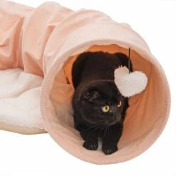 TIAKI Corduroy Cat Tunnel 105 X 30 X 60cm (L X W X H) -Zooplus Store 351496 corduroy cat tunnel fg 0426 5