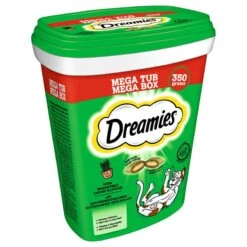 Dreamies Mega Tub Salmon (350g) -Zooplus Store 371396 pla dreamies katzensnacks megatub katzenminze 350g hs 01 9 9