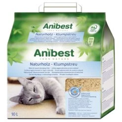 Anibest Natural Wood Cat Litter 10 Litres (approx. 4.3kg)