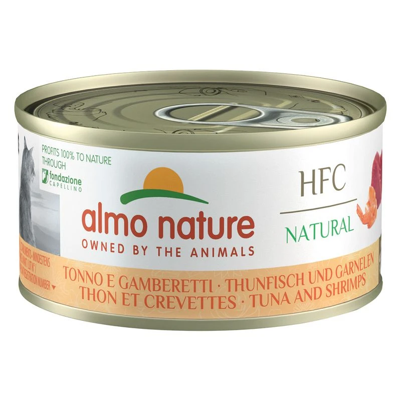 6 x 70g Almo Nature HFC Natural Wet Cat Food - 5 + 1 Free! * Tuna with Sweetcorn - Natural (6 x 70g) 6 X 70g Almo Nature HFC Natural Wet Cat Food - 5 + 1 Free! * Tuna With Sweetcorn - Natural (6 X 70g) -Zooplus Store 387107 pla almonature thunfischgarnelen 70g hs 01 8 3