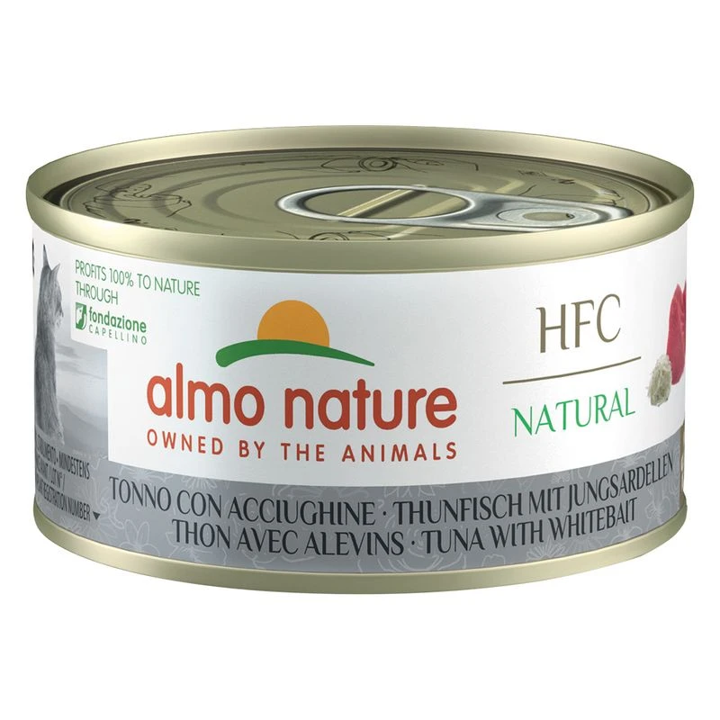 6 x 70g Almo Nature HFC Natural Wet Cat Food - 5 + 1 Free! * Trout & Tuna - in Jelly (6 x 70g) 6 X 70g Almo Nature HFC Natural Wet Cat Food - 5 + 1 Free! * Trout & Tuna - In Jelly (6 X 70g) -Zooplus Store 387112 pla almonature thunfischjungsardine 70g hs 01 7 21