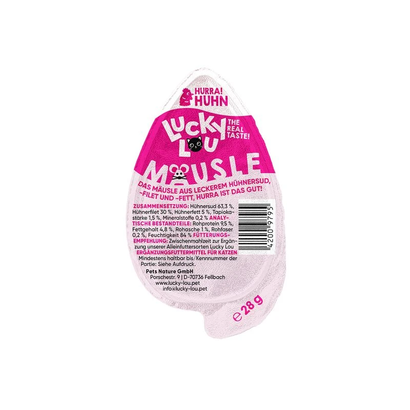 Lucky Lou Mäusle Saver Pack: Chicken (52 x 28g) Lucky Lou Mäusle Saver Pack: Chicken (52 X 28g) -Zooplus Store 406897 lulu maeusle huhn 28g hs 02 6