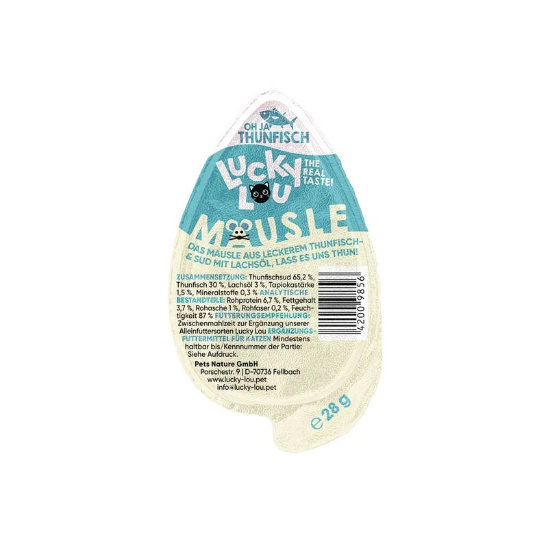 Lucky Lou Mäusle Saver Pack: Chicken (52 x 28g) Lucky Lou Mäusle Saver Pack: Chicken (52 X 28g) -Zooplus Store 406898 lulu maeusle thunfisch 28g hs 02 4