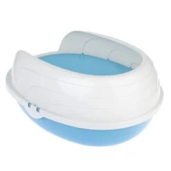 TIAKI Cobby Rounded Cat Litter Tray White / Blue -Zooplus Store 419399 pla tiaki schalentoilette cobby fg 6287 5