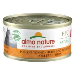 6 X 70g Almo Nature HFC Natural Wet Cat Food - 5 + 1 Free! * Tuna With Sweetcorn - Natural (6 X 70g) 11 6 X 70g Almo Nature HFC Natural Wet Cat Food - 5 + 1 Free! * Tuna With Sweetcorn - Natural (6 X 70g) -Zooplus Store 432316 pla almonature huhnthunfisch hs 01 8 3