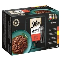 Sheba Pouches Select Slices In Gravy 48 X 85g Sauce Collection (Duck, Chicken, Poultry, Turkey) 15 Sheba Pouches Select Slices In Gravy 48 X 85g Sauce Collection (Duck, Chicken, Poultry, Turkey) -Zooplus Store 445599 pla multipack sheba varietaten frischebeutel 12x85g hs 01 0 1