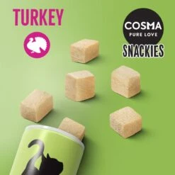 Cosma Snackies Saver Pack Duck (5 X 21g) 16 Cosma Snackies Saver Pack Duck (5 X 21g) -Zooplus Store 461696 cosma snackies foodboard turkey 1000x1000 7 3