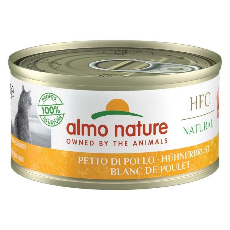 6 x 70g Almo Nature HFC Natural Wet Cat Food - 5 + 1 Free! * Chicken & Pumpkin (6 x 70g) 6 X 70g Almo Nature HFC Natural Wet Cat Food - 5 + 1 Free! * Chicken & Pumpkin (6 X 70g) -Zooplus Store 463397 pla hfc natural huhnerbrust hs 01 3 12