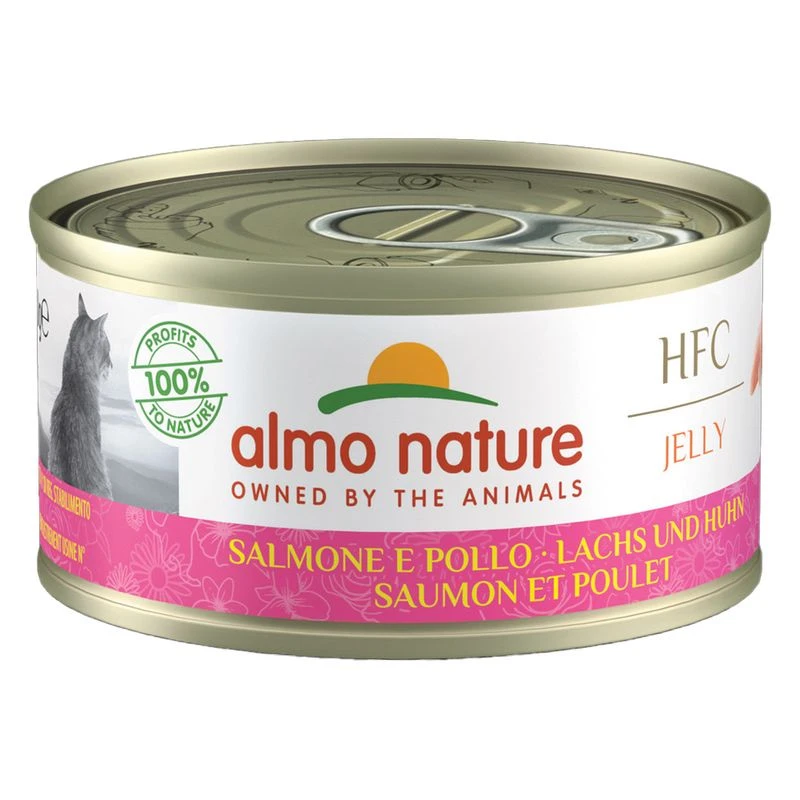 6 x 70g Almo Nature HFC Natural Wet Cat Food - 5 + 1 Free! * Chicken & Pumpkin (6 x 70g) 6 X 70g Almo Nature HFC Natural Wet Cat Food - 5 + 1 Free! * Chicken & Pumpkin (6 X 70g) -Zooplus Store 492296 pla an lachs huhn gelee hs 01 3 12