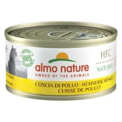 6 X 70g Almo Nature HFC Natural Wet Cat Food - 5 + 1 Free! * Tuna, Chicken & Cheese - Natural (6 X 70g) -Zooplus Store 501264 pla mp almo nature 6x70g huhnerschenkel hs 01 3 18