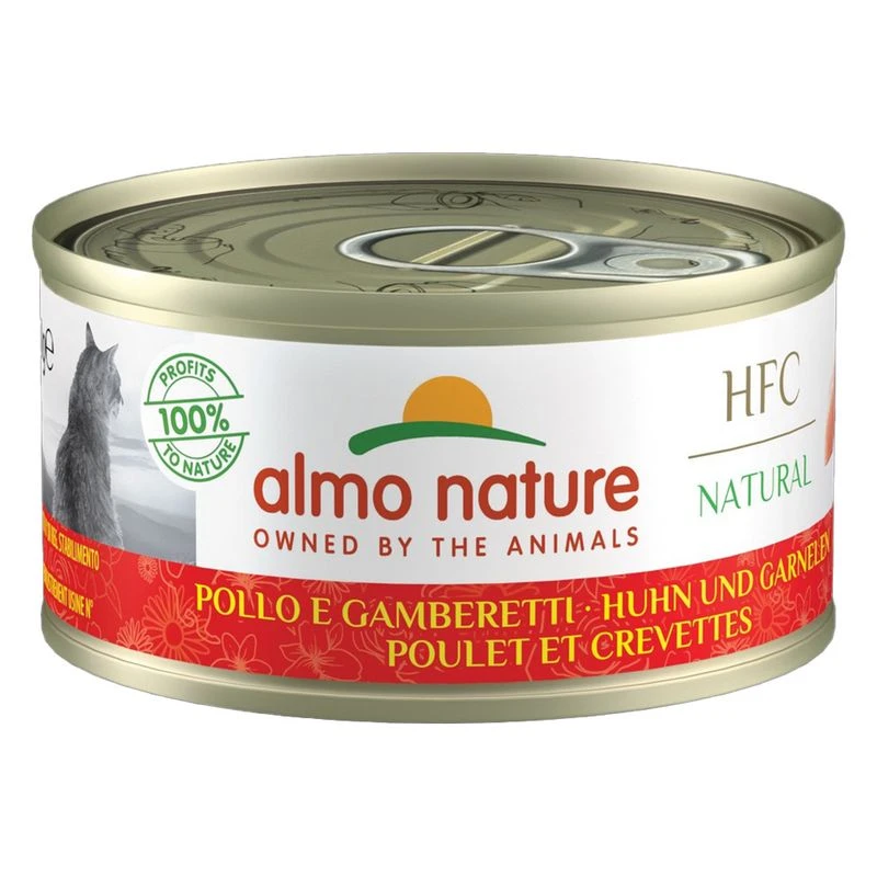 6 x 70g Almo Nature HFC Natural Wet Cat Food - 5 + 1 Free! * Pacific Tuna - Natural (6 x 70g) 6 X 70g Almo Nature HFC Natural Wet Cat Food - 5 + 1 Free! * Pacific Tuna - Natural (6 X 70g) -Zooplus Store 501265 pla mp almo nature 6x70g huhn garnelen hs 01 3 16