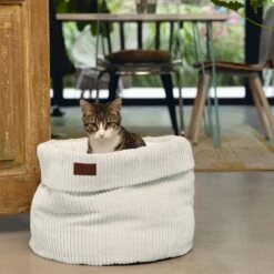 Designed By Lotte Ribbed Cat Basket Light Grey 14 Designed By Lotte Ribbed Cat Basket Light Grey -Zooplus Store 501679 dbl katzenkorb ribbed hellgrau hs 07 0