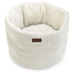 Designed By Lotte Ribbed Cat Basket Light Grey