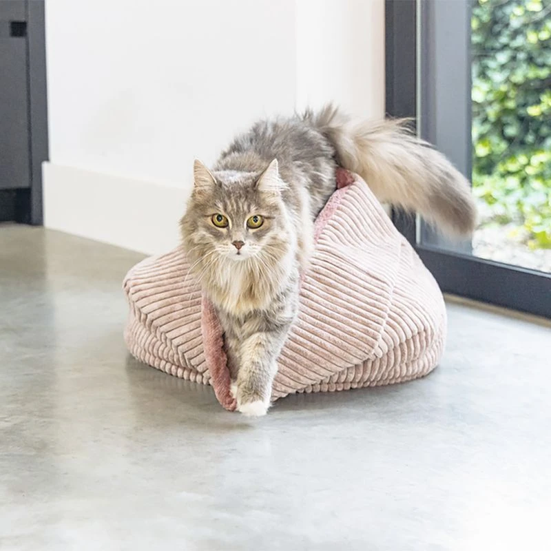 Designed by Lotte Ribbed Cat Basket Light Grey Designed By Lotte Ribbed Cat Basket Light Grey -Zooplus Store 501680 dbl katzenkorb ribbed hellgrau hs 11 2