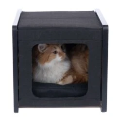 Modern Living San Francisco Den White 9 Modern Living San Francisco Den White -Zooplus Store 505766 san francisco cave black cat fg 3955 2